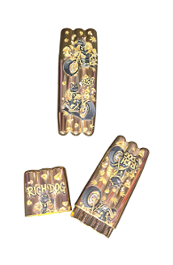 Tubete 3 partes Dourado Moco porta cigarro 3 partes Dourado