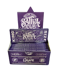 Caixa de seda celulose saborizada King size Sativa Club Uva