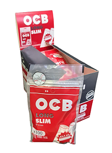 Filtro OCB Long Slim 6mm x 22,5mm – Caixa Display com 10 Bags de 100 Unidades