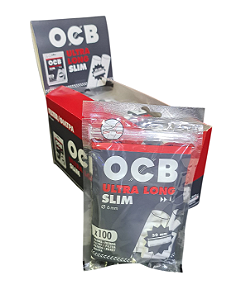 Filtro OCB Ultra Long Slim 6mm x 30mm – Caixa Display C/ 10 Bags de 100 Unidades