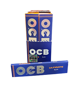 Caixa Seda OCB Ultimate Slim C/ 50 Livretos – Original com Selo Holográfico de Procedência