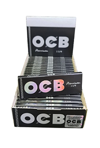 Caixa Seda OCB Premium 1 1/4 C/ 25 Livretos – Original com Selo Holográfico