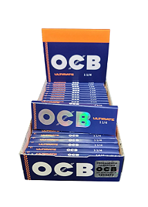 Caixa Seda OCB Ultimate 1 1/4 C/ 25 Livretos – Original com Selo Holográfico