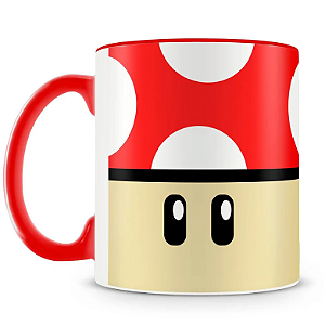 Caneca Personalizada Cogumelo Grow Up - Vermelha