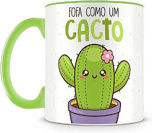 Caneca Personalizada Fofa como um Cacto