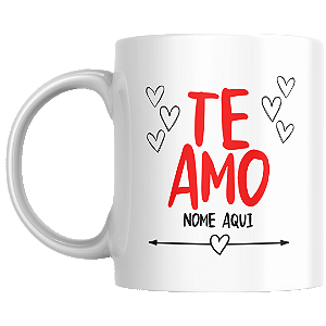 Caneca você é meu maior presente Te amo Com Nome