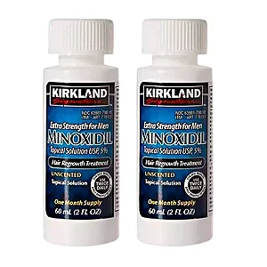 Minoxidil Kirkland 5% - Estoque no Brasil- 2 Frasco
