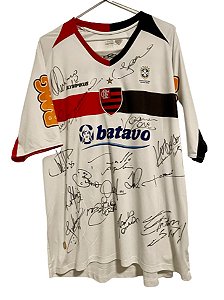 Camisa Flamengo Brasileirão 2010 - Autografada por 16 jogadores