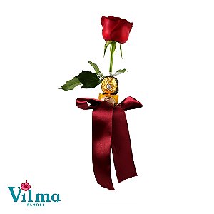 Solitário Cor Vermelha + + Ferreiro Rocher 3 un