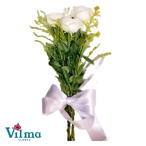 Buque 3 Rosas Cor Branca