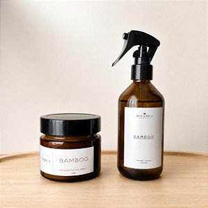 Vela Perfumada + Home Spray - BAMBOO
