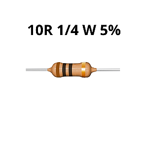RESISTOR 10R 1/4 W 5 %