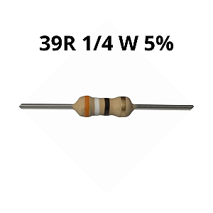 Resistor 39Ω 5% 1/4W CR39 39R