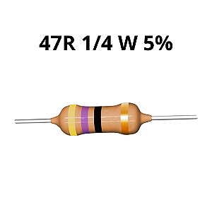 RESISTOR 47R 1/4 W 5 %