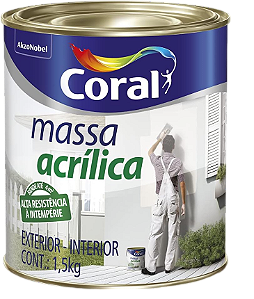 Massa Acrílica 900ml Coral