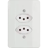 Tomadas 2p+t 20a/250v Com Placa 4x2 Mec-Tronic