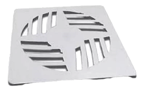 Grelha Quadrada 100x100 ABS Cromada Astra