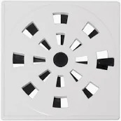 Grelha Quadrada Abre e Fecha PVC 100x100 Astra