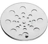 Grelha Redonda Abre e Fecha Metal 100x100