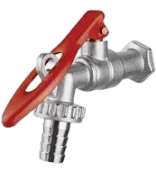 Torneira Esfera Jardim P/ Cadeado Com Bico Mangueira 1/2X3/4 - Ajax