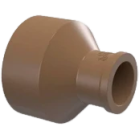 Bucha De Redução Soldável Longa 50x25mm Pvc Marrom