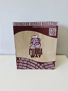 SACOLA KRAFT FEIJUCA WAY - 100 Unidades