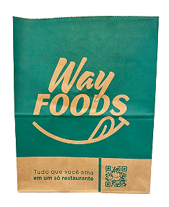 SACOLA KRAFT WAY FOODS (G) -  500 unidades