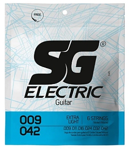 Encordoamento para guitarra SG 0.09