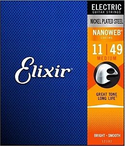 Encordoamento para guitarra Elixir 0.11 - NICKEL PLATED STEEL