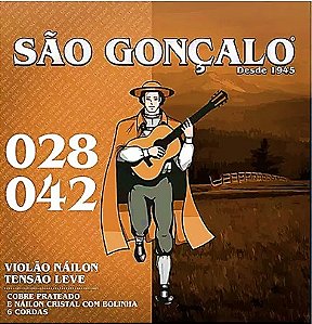 Encordoamento para Violão Nylon São Gonçalo 0.28