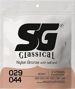 Encordoamento para violão nylon SG tensão alta 0.29