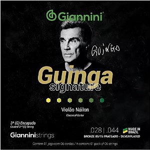 Encordoamento para violão nylon Gianinni Guinga