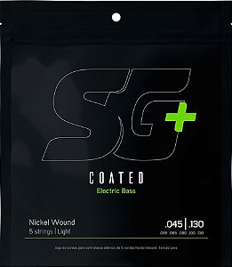Encordoamento para Baixo SG+ Coated Níquel Revestida para Baixo 5 Cordas 045