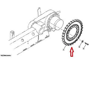 Roda Motriz John Deere,Case 87574039,CB01472810