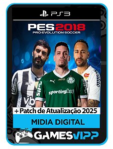Pes 2018 + Patch atualização temporada 2025 Ps3