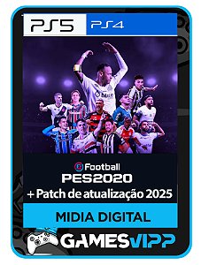 Pes 2020 PS4 e PS5 + Atualização 2025 Midia digital