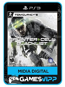 Splinter Cell Blacklist PS3 mídias digital