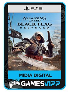 Assassins Creed Black Flag Resynced PS5 Midia digital Pré Venda