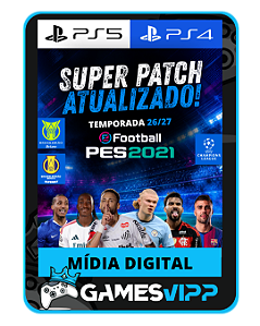 Super Patch de atualização PES 2021 AGOSTO temporada 26/27 PS4 PS5