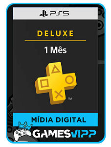 Psn Plus Deluxe 1 mês PS5 Midia digital