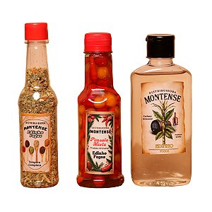 Kit Coisas Da Roça - Cachaça - Pimenta - Tempero