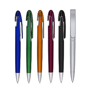 Caneta Retrátil Plástica