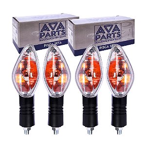 Kit 4 Pisca Alerta Seta Engate Universal NXR 150 Bros 2013/2014 (Mod. Original)  CG Titan 125 de 2000 a 2013