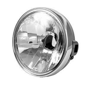 Farol Completo sem Lampada Yamaha Factor 125 (2009 em diante) Aro Cromado