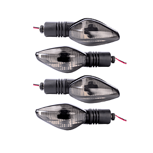 Kit 4 Pisca Alerta Seta Engate Universal NXR 150 Bros 2013/2014 CG Titan 125 de 2000 a 2013 Fume