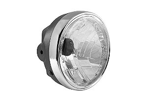 Farol Completo sem Lâmpada CG Titan 150 KS / ES / ESD / Fan 150 (2004 a 2008) aro cromado