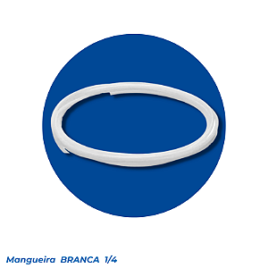 Mangueira Branca em Polipropileno 1/4" – Uso para Purificadores e Sistemas de Filtragem