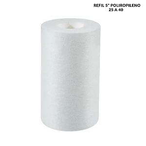 Refil 5" Polipropileno 25 a 40 para Purificadores