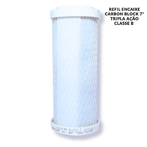 Refil Encaixe Carbon Block 7" Tripla Ação
