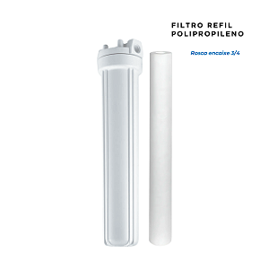 Filtro Slim 20" Refis Polipropileno 20-40 Micras